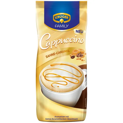 Krüger Family Cappuccino Sahne Caramel 500g Beutel von Krüger