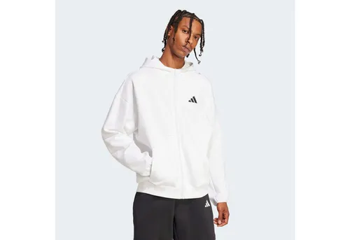 ADIDAS Herren Kapuzensweat Future Icons Small Logo - Bequeme Kapuzenjacke aus weichem Material, ideal für entspannte Tage. Mit gefütterter Kapuze und praktischen Reißverschlusstaschen, perfekt für kühle Temperaturen.
