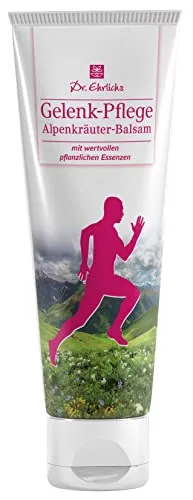 Dr. Ehrlichs Gelenk-Pflege Alpenkräuter-Balsam 250ml - Cremes zur sanften Pflege von Gelenken, Knie und Schultern – fördert die Durchblutung und sorgt für Entspannung mit wohltuender Wärme. Ideal für aktive Menschen!