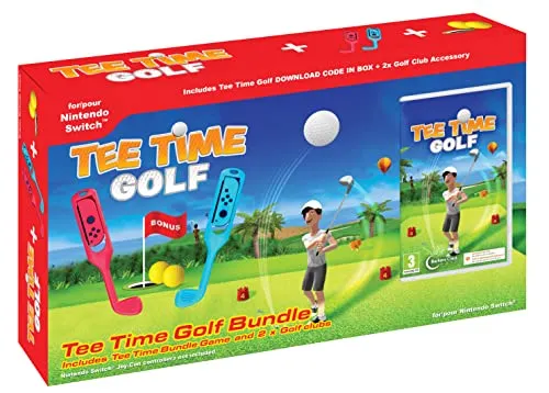 Tee Time Golf Bundle - Nintendo Switch - Sportspiel für Nintendo Switch mit abwechslungsreichen Golfherausforderungen, ideal für Spieler jeden Alters.