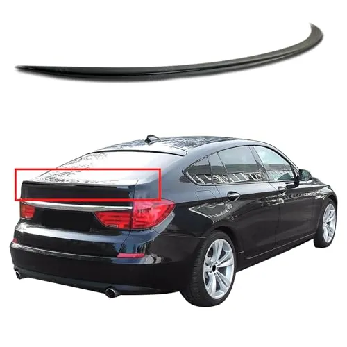 Heckspoiler Spoilerlippe für BMW F07 GT 5er Slim Design Schwarz Glanz