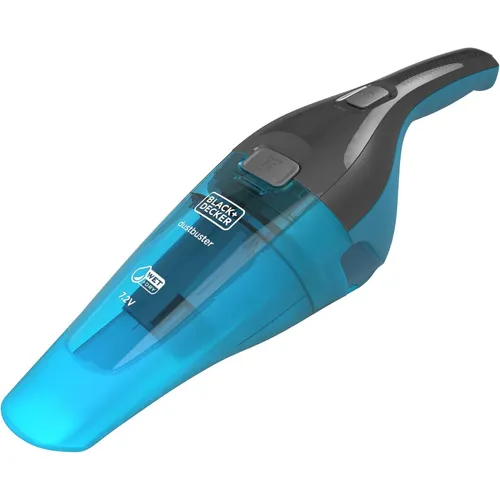 Black & Decker WDC215WA Handstaubsauger Blau, Titan - Beutelloser Handstaubsauger mit nur 670 g, ideal für schnelle Reinigungen und müheloses Handling.