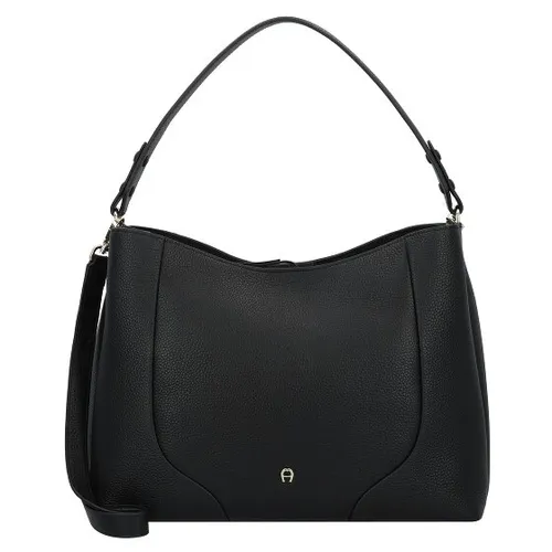 AIGNER Mara Schultertasche Leder 33 cm schwarz TAS050380 in schwarz von Aigner