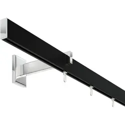 DécoProfi Schienensystem Gardinenstange eckig LONG 400 cm