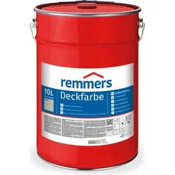 Remmers Deckfarbe hellgrau, 10 Liter - Farben – Hochdeckende Wetterschutzfarbe für innen und außen mit exzellenter Haftung auf verschiedenen Untergründen und UV-Schutz.