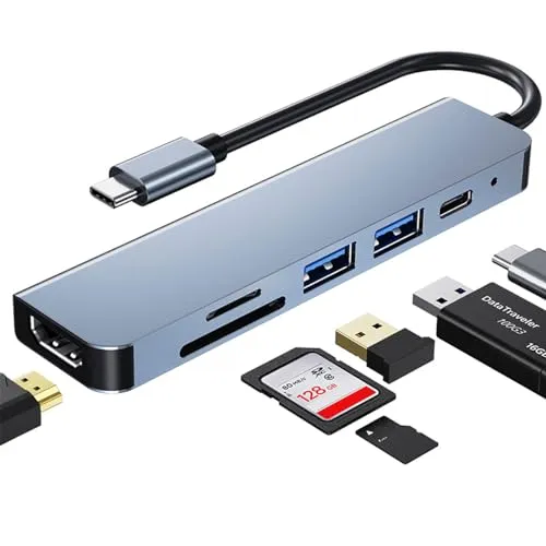 USB-C Hub 6 in 1 Adapter für MacBook Pro