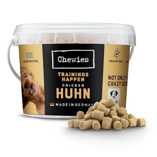Chewies Trainingshappen Huhn - Monoprotein Snack für Hunde, 300 g