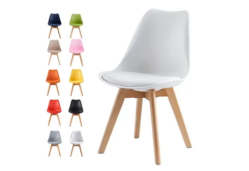 mcc direct Esszimmerstühle Eva im 4er Set – Elegante Küchen- und Bürostühle