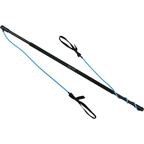 Physio.Stick, Gymnastikstab mit Gummibänder zum Widerstandtraining mit Transporttasche