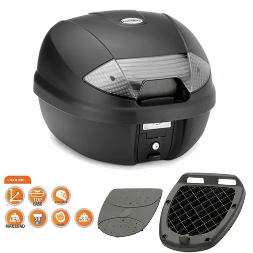 KOFFER TOP CASE MOTORRAD SCOOTER KAPPA K30NT MIT PLATTE MONOLOCK 30 LITER