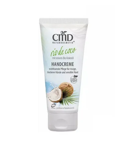 CMD Naturkosmetik Handpflege Rio de Coco Handcreme 100 ml - Handcreme mit exotischem Kokosduft, spendet intensive Feuchtigkeit und pflegt die Hände samtig weich.