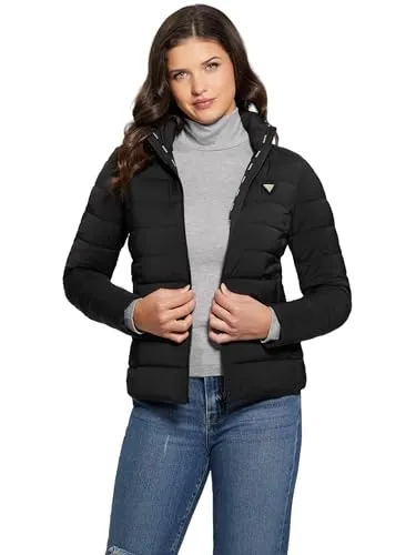 Guess SOLID HEAVY DIANN PUFFER JACKET in Schwarz, EU L von GUESS
