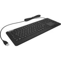 Keysonic KSK-6231 - USB Tastatur, wasserdicht und ideal für den sicheren Einsatz in feuchten Umgebungen
