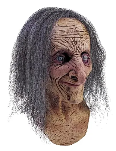 Generique Maschera integrale vecchia strega - Kostüme - Einheitsgröße für schaurige Verkleidungen, perfekt für Halloween oder Kostümpartys.