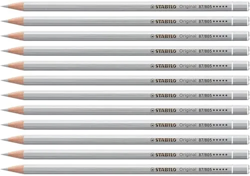 STABILO - Premium-Buntstift - Original - 12er Pack - silber