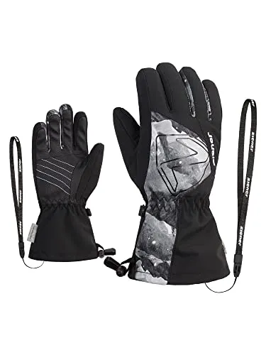Ziener Skihandschuhe Laval AS® AW Glove Junior - Wintersport-Bekleidung mit asymmetrischen Designelementen, atmungsaktiv, wind- und wasserdicht, ideal für Skifahren und Langlauf.