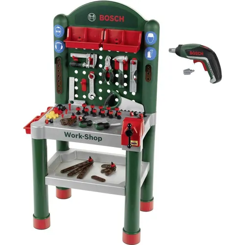 Theo Klein Bosch Kinder-Werkbank mit Ixolino Akkuschrauber