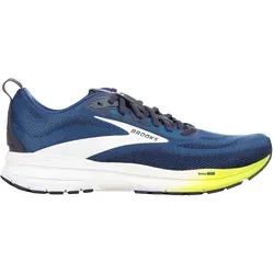 Brooks Herren Trace 4 Laufschuh blau 42.5 - Laufschuhe für Einsteiger und Freizeitläufer mit BioMoGo-DNA-Dämpfung, die sich an deinen Laufstil anpasst. Atmungsaktives Mesh-Obermaterial für Komfort und Kühlung.