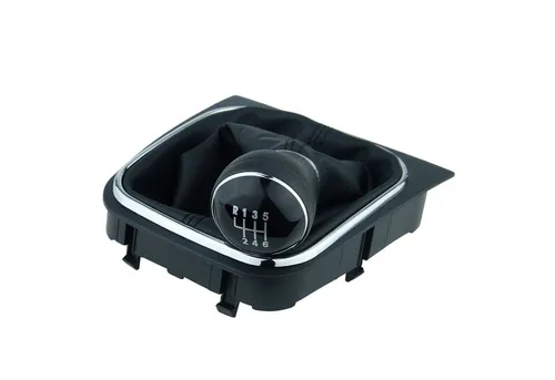 L & P Car Design Schalthebel Set für VW EOS, Jetta, Golf 5 + 6, Scirocco - Schaltknauf Set mit Schaltsack und Rahmen, bietet eine einfache Plug&Play Montage und verleiht Ihrem Auto einen sportlichen Look.