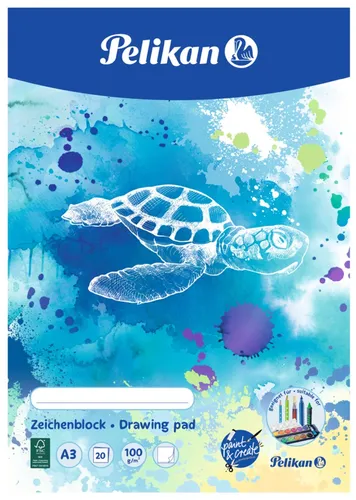 Pelikan Zeichenblock C3/20, DIN A3, 100 g/qm, 20 Blatt