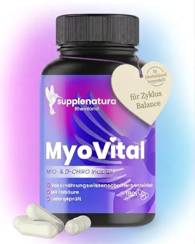 Inositol Kapseln, 2220mg Myo Inositol & D-Chiro pro Tag - Supplenatura®