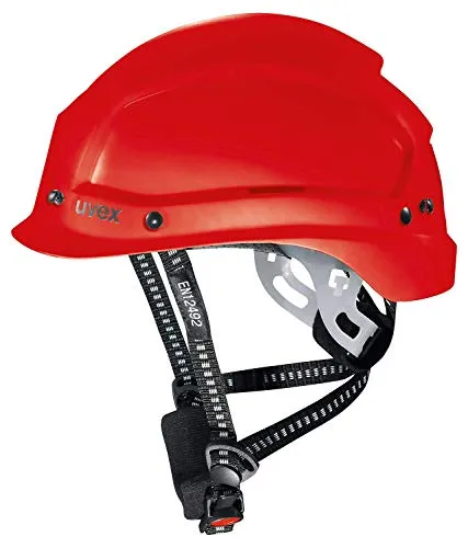 Uvex Pheos Alpine 9773350 - Robuster Bau- und Bergsteigerhelm in Rot - Schutzhelme: Hochwertiger ABS-Bauhelm, zugelassen für extrem niedrige Temperaturen und kompatibel mit Kapselgehörschützern. Optimal belüftet für hohen Tragekomfort.