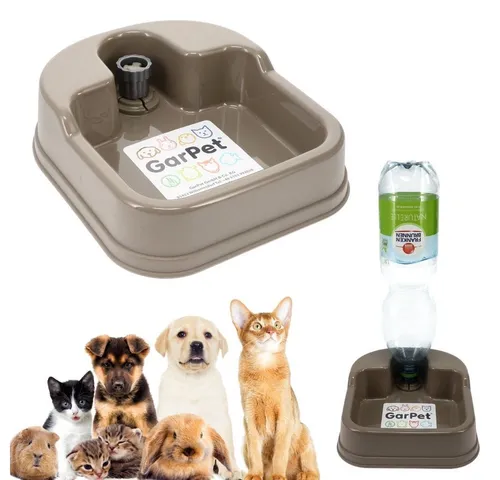 GarPet Reisenapf Wasserspender PET Flasche Hunde Katzen Kleintier Wasserautomat Napf