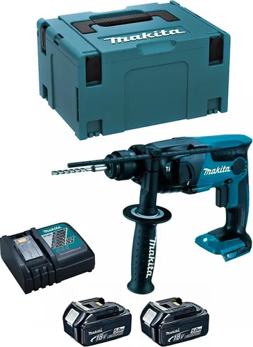 Makita Bohrhammer DHR165RTJ (2 x 5,0 Ah + DC18RC + Makpac 3)