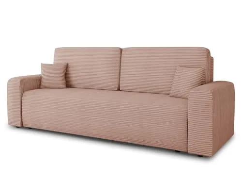 Schlafsofa Spark – Modernes Sofa mit Schlaffunktion und Bettkasten - Sofas & Couches: Schlafsofa mit großer Schlaffläche (196x146 cm) und praktischem Bettkasten, bezogen mit weichem Cord für höchsten Komfort.