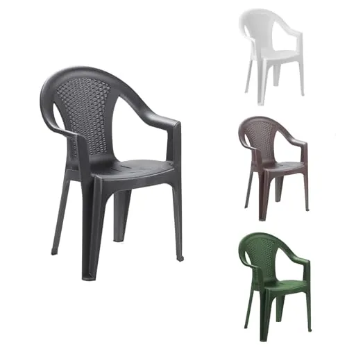 Stapelstuhl Gartenstuhl Ischia in Rattan-Optik