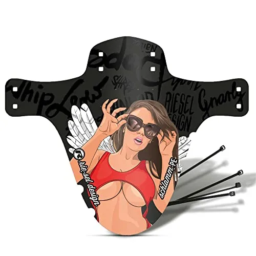 Riesel Design Mudguard Schlamm:PE – MTB Schutzblech inkl. Kabelbinder – stylisches & modernes Fahrrad Schutzblech für Jede Radgröße – Made in Germany