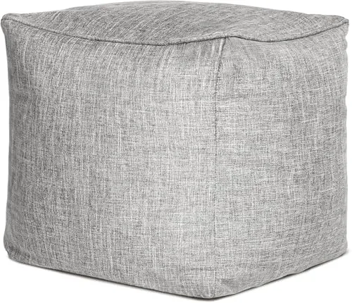 Green Bean Sitzsack-Hocker Home Linen Cube 40x40 cm - Fußhocker für Kinder und Erwachsene - Vielseitiger Sitzhocker aus hochwertigem Leinen, ideal als Fußhocker oder Sitzgelegenheit. Pflegeleichter Bezug, nachfüllbares Inlet mit EPS-Perlen. Erhältlich in verschiedenen Farben für jeden Wohnstil.
