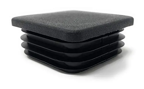 Produktbild Design61 10x Vierkant Rohrstopfen Lamellenstopfen 40x40 mm mit Lamellen für Innenmaß 34-38 mm