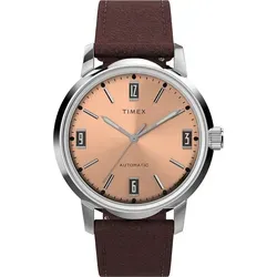 Timex Marlin Automatic Braun Herren Armbanduhr TW2W33800