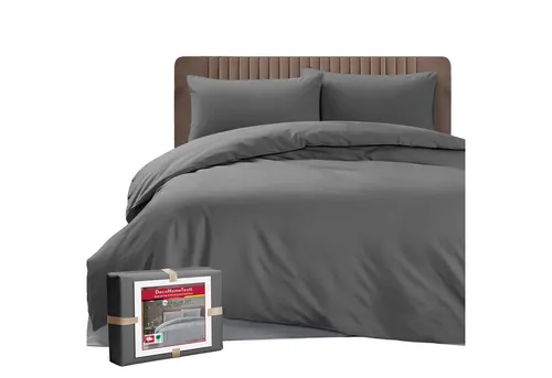 DecoHomeTextil Heimtextilmanufaktur Bettwäsche Set Bettgarnitur mit Reißverschluss Polycotton Uni