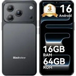 blackview A16 WAVE 10 Smartphone (32+128, 6.88 Zoll, 32 MP) blau - Modernes Dual SIM Smartphone mit 32 MP Kamera, 8 GB RAM und 5000 mAh Akku. Ideal für multimediale Anwendungen und lange Nutzung ohne Aufladen.