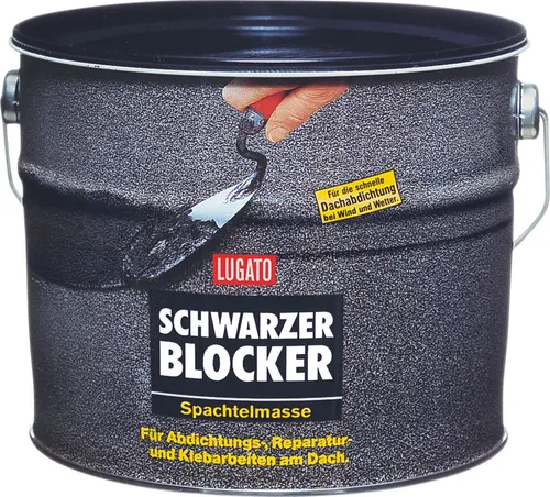 Lugato Schwarzer Blocker Spachtelmasse 1 kg Bitumen