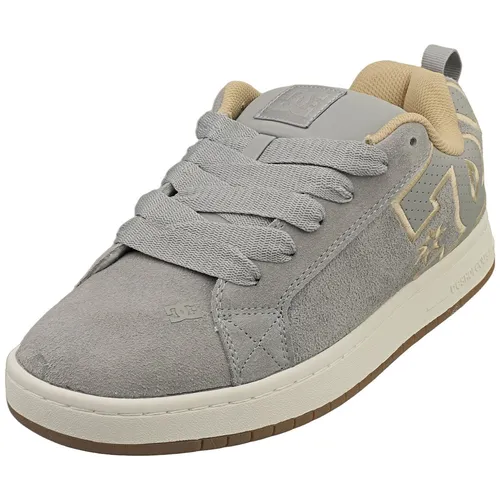 DC SHOES Court Graffik Sneaker, Gr. 10 (43) - Stylische Ledersneaker für Männer mit atmungsaktiver Mesh-Zunge und unverkennbarer Pill-Pattern-Lauffläche für optimalen Komfort und Unterstützung.