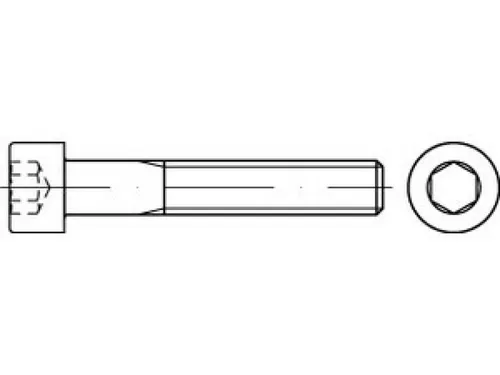 Zylinderschraube m.I.-6kt ISO 4762 12.9 M 27 x 280 (5 Stück) - Sonstige, hochwertige Zylinderschrauben mit 280 mm Länge, ideal für anspruchsvolle Anwendungen in Deutschland gefertigt.