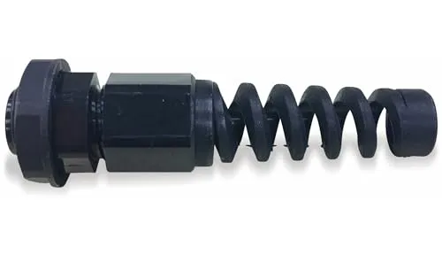 KSS Kabelverschraubung, PG-16, schwarz, 10 bis 14, mit Knickschutz