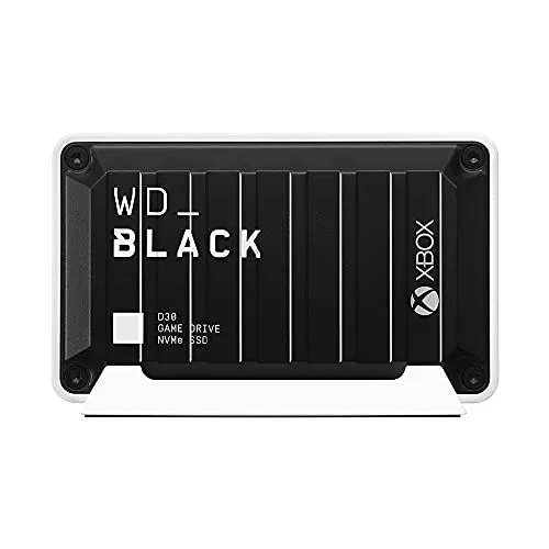 WD Black D30 Game Drive SSD für Xbox (500 GB) - Externe Festplatte mit 500 GB, optimiert für Xbox-Spiele, bietet blitzschnelle Ladezeiten und erweiterten Speicher für ein besseres Gaming-Erlebnis.