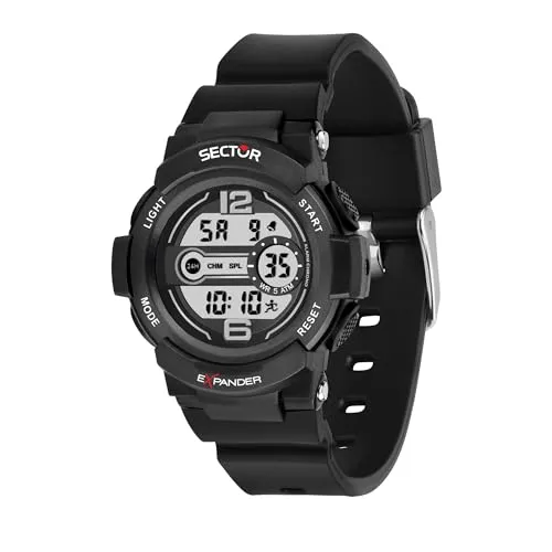 Sector 9 Unisex Quarz Digital Uhr, mit Plastik Armband - R3251525001