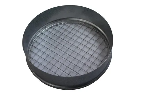 Ausblaßstutzen mit Drahtgitter 100mm, Schutzgitter, Abluft, Abluftgitter