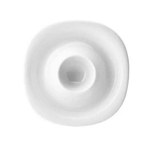 Rosenthal Suomi Eierbecher - Quadratisch, Ø 13,2 cm - Eleganter Eierbecher aus hochwertigem Porzellan in klassischem Weiß, ideal für stilvolle Frühstückstische und als zeitloses Geschirr-Accessoire.