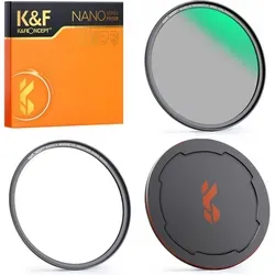 K&F Concept Nano X-Serie 67mm Magnetischer CPL Filter - Kamera-Filter mit magnetischer Anziehung für schnelle Montage, aus hochwertigem AGC-Glas für optimale Bildqualität und Kontraststeigerung.