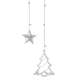 LED Lichtervorhang Sternvorhang 220 cm mit 138 Lichtern von ECD Germany