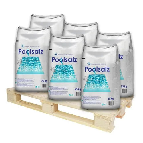 Schwimmbad Salz Poolsalz 40x25kg - Hochreines Natursalz für Ihre Poolpflege - Sonstiges Poolzubehör - Optimales Siedesalz für Salzelektrolyseanlagen, hautverträglich und pflegend für ein angenehmes Schwimmvergnügen.