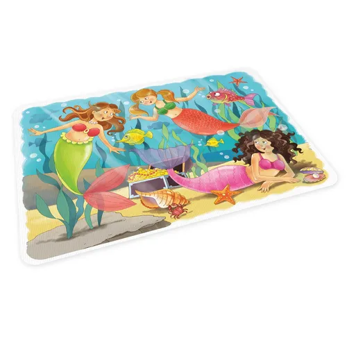 stabiles Vinyl Tischset Meerjungfrau Kinder Platzset abwaschbar