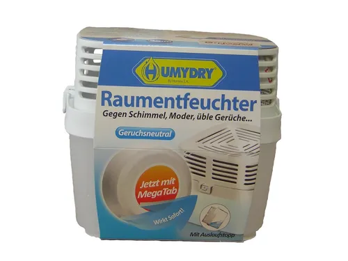 HUMYDRY Raumentfeuchter mit 500 g Tab Luftentfeuchter für Räume bis 35 m³