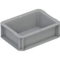 Eurobox-System Box Vollwand 20 x 15 x 7 cm Grau